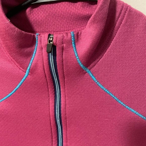 Patagonia Midweight Capilene 1/4 Zip Top Pink and Blue Women’s S - Picture 3 of 10